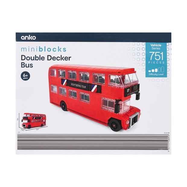 751 Piece Mini Blocks Vehicle Series: Double Decker Bus