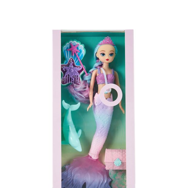 5 Piece Light Up Mermaid Fashion Doll