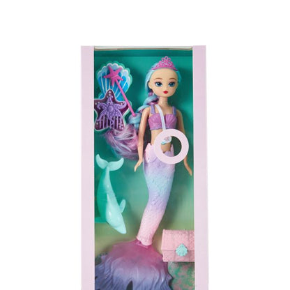 5 Piece Light Up Mermaid Fashion Doll