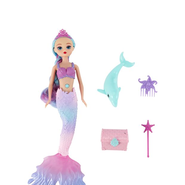 5 Piece Light Up Mermaid Fashion Doll