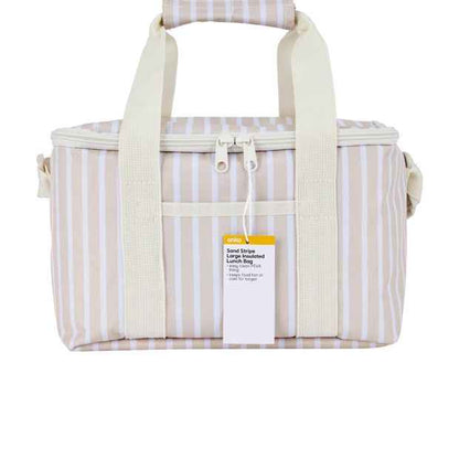 Anko Sand Stripe Insulated Lunch Bag