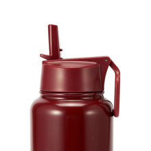Anko 960ml Burgundy Double Wall Insulated Cylinder Drink Bottle