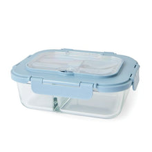 Anko Glass Bento Lunch Box with Cutlery - Blue