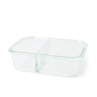 Anko Glass Bento Lunch Box with Cutlery - Blue