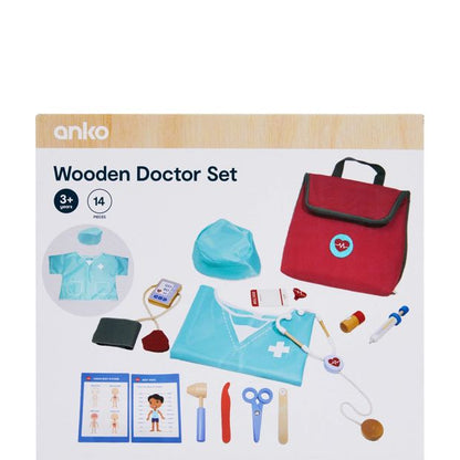 14 Piece Wooden Doctor Set