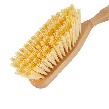 Metal and Wood Dustpan and Brush Set