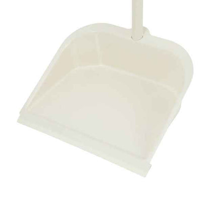 Metal and Wood Dustpan and Broom Set