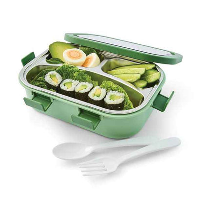 Anko 650ml Green Stainless Steel Lunch Box