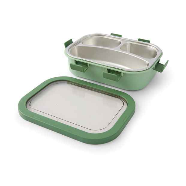 Anko 650ml Green Stainless Steel Lunch Box