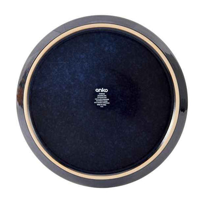 Blue Ceramic Dinner Plate