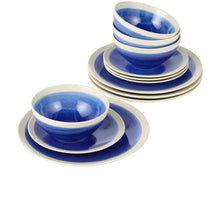 Anko Kanto 12 Piece Blue Dinner Set