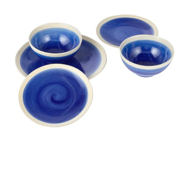 Anko Kanto 12 Piece Blue Dinner Set