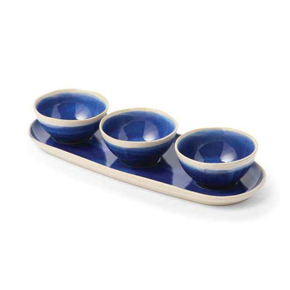 4-Piece Serving Set with Tray - Minimalist Style