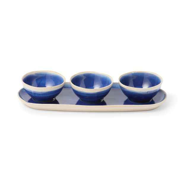4-Piece Serving Set with Tray - Minimalist Style