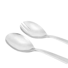 Salad Server Set, Silver Finish, 2-Piece