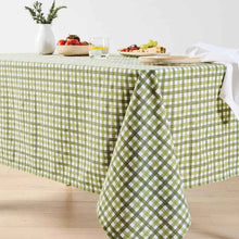 Green Checkered Tablecloth - Rectangular Dining Table Cover