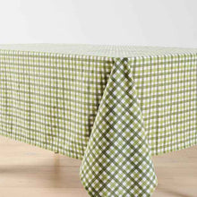 Green Checkered Tablecloth - Rectangular Dining Table Cover