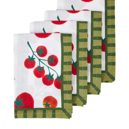 Fabric Napkins, Mediterranean Print, Set of Four