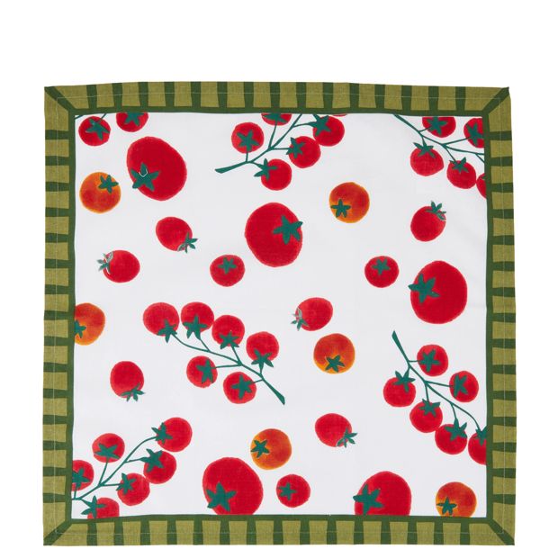 Fabric Napkins, Mediterranean Print, Set of Four