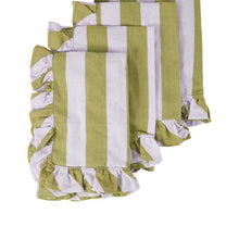 Striped Ruffle Napkins, Set of Four