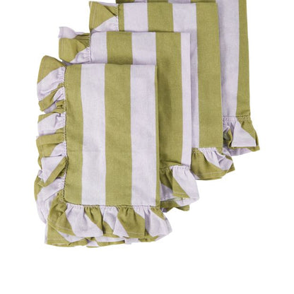 Anko 4 Pack Stripe Ruffle Napkins