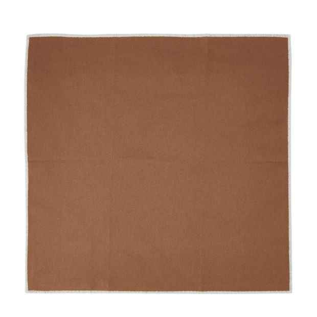 Set of 4 Mocha Coloured Fabric Napkins