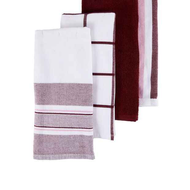 4 Pack Absorbent Terry Kitchen Towels