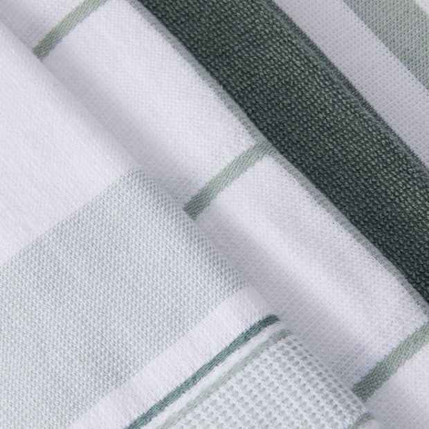 4 Pack Green Terry Kitchen Towels