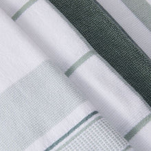 Anko 4 Pack Green Linear Terry Tea Towels