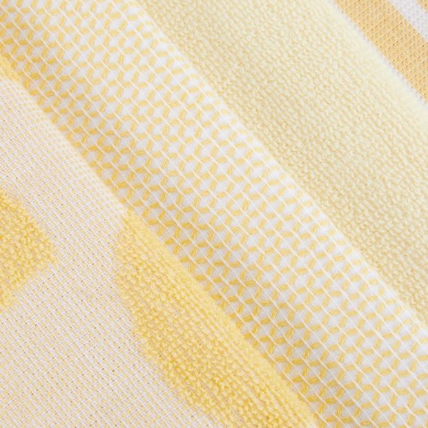 Anko 4 Pack Yellow Lemon Terry Tea Towels