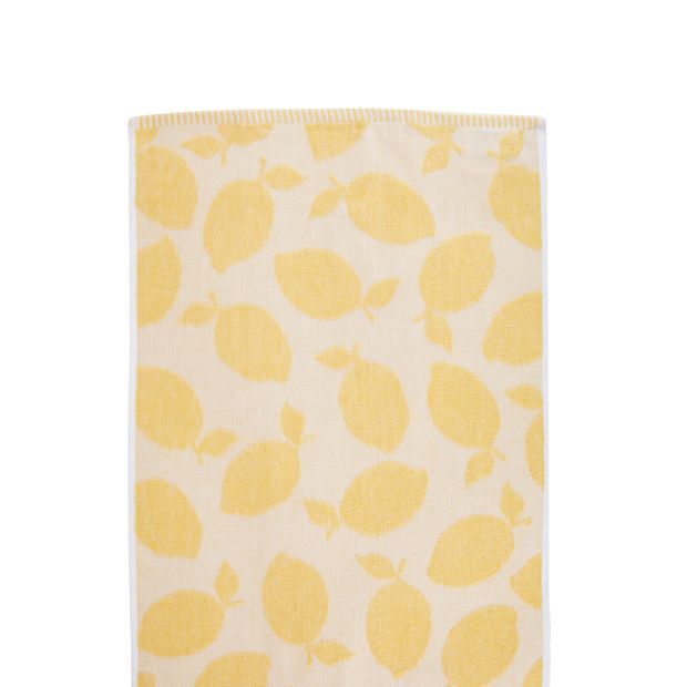 Anko 4 Pack Yellow Lemon Terry Tea Towels