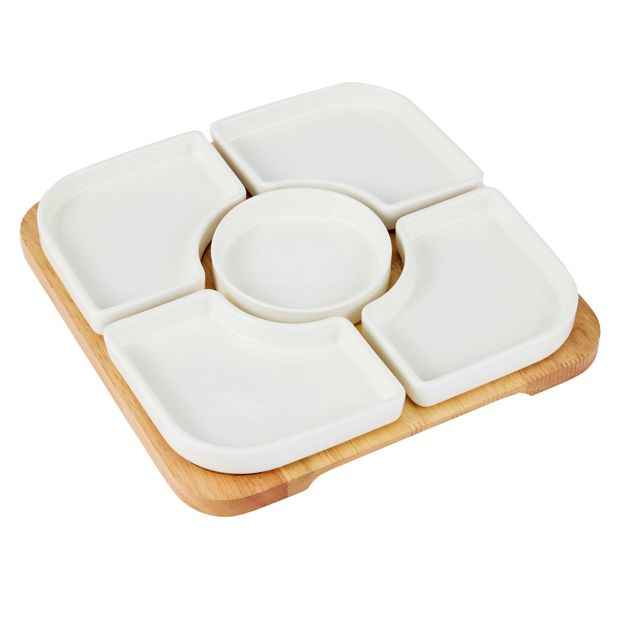 White Sectional Serve Set - Anko