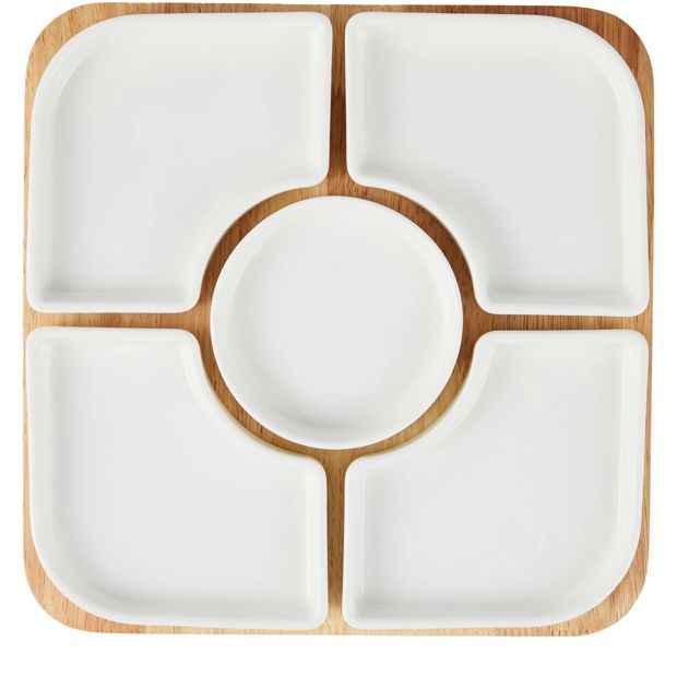 White Sectional Serve Set - Anko