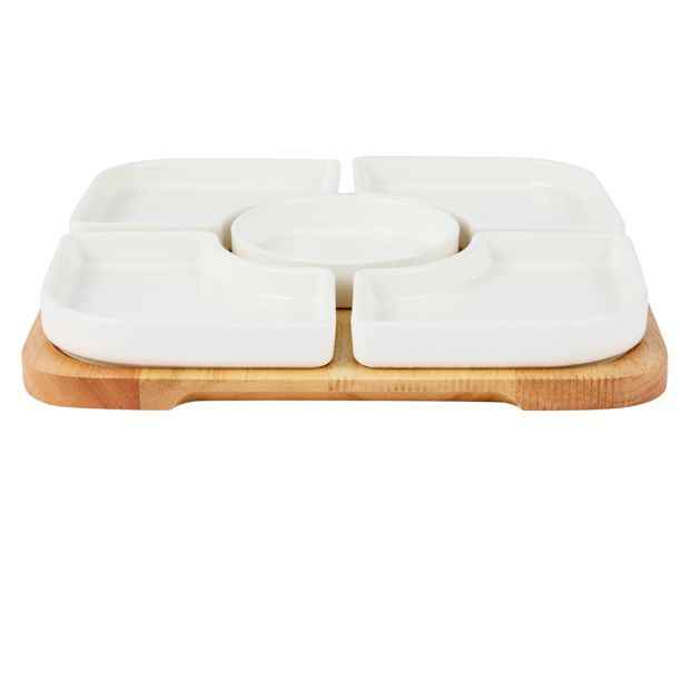 White Sectional Serve Set - Anko