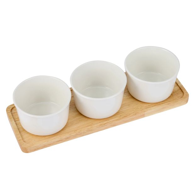 4 Piece White Serve Set - Anko