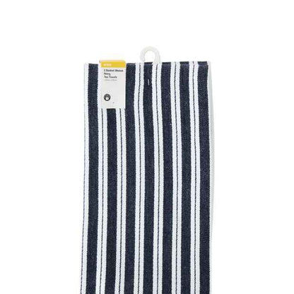 Anko 3 Pack Navy Basket Weave Tea Towels