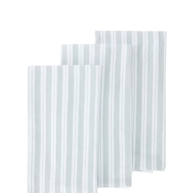 Anko 3 Pack Basket Weave Tea Towels - Navy