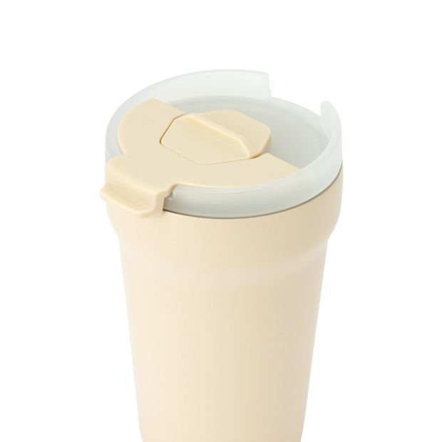 350ml Ceramic Coating Coffee Cup, Cream - Anko