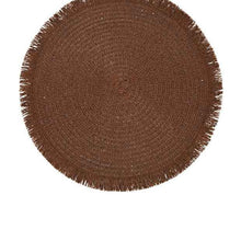 Anko Mocha Fringed Placemat