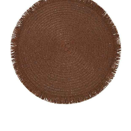 Anko Mocha Fringed Placemat