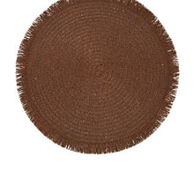 Anko Mocha Fringed Placemat