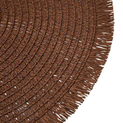 Anko Mocha Fringed Placemat