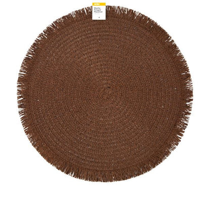 Anko Mocha Fringed Placemat
