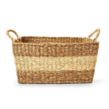 Anko Rectangle Stripe Basket, Natural