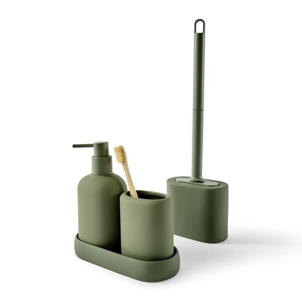 Anko Bathroom Accessory Set - Green