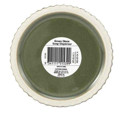 Anko Green Glaze Soap Dispenser