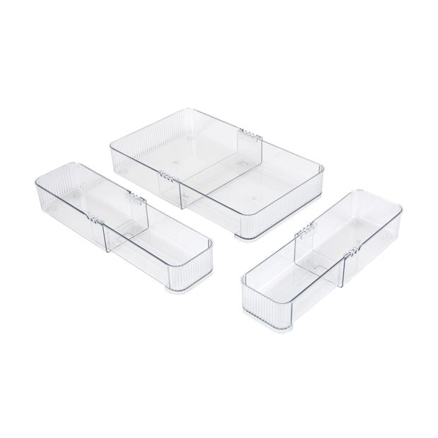 Anko Clear Expandable Drawer Organiser