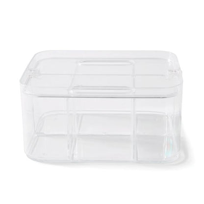 Anko Stackable Small Storage Caddy - Clear