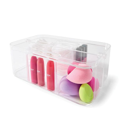 Anko Stackable Large Storage Caddy - Clear