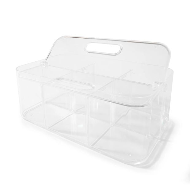 Anko Stackable Large Storage Caddy - Clear
